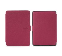 Amazon Kindle Paperwhite 1 2 3 e-reader cross texture magnetic click cover, rose - mākslīgās ādas vāks ar magnētu