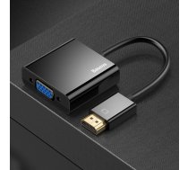 Baseus Adapters HDMI 4K uz VGA, Melns | Baseus adapter with HDMI 4K to VGA