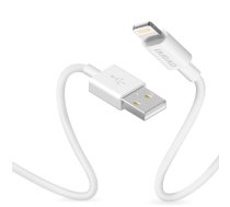 Dudao USB / Apple Iphone Lightning Data Charging Cable, 3A 1m, White | Ātrās Uzlādes Lādētājvads Datu Pārraides Kabelis