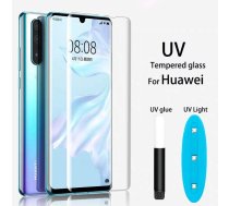 Ekrāna aizsargstikls ar UV līmi priekš Huawei P30 lite 2019 (MAR-L01A, L21A, LX1A) | Liquid Glass UV Screen Protector