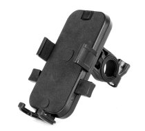 Telefona Velo Turētājs uz Stūres, Velosipēdam Motociklam, melns | Adjustable Phone Bike Mount Holder for Rearview Handlebar