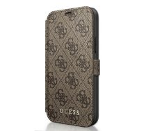 Guess Apple iPhone 12 / 12 Pro 6.1" GUFLBKSP12M4GB Charms Collection Book Case Cover, Brown | Telefona Vāciņš Maciņš Apvalks Grāmatiņa