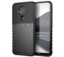 Nokia 3.4 Thunder Series Twill Texture TPU Mobile Phone Cover Case, Black | Vāks Maciņš Maks Apvalks