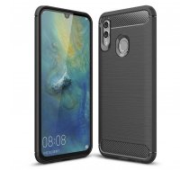 Huawei P Smart Plus (2019) Carbon Fiber Pattern Brushed TPU Case Cover, Black | Telefona Vāciņš Apvalks Bamperis