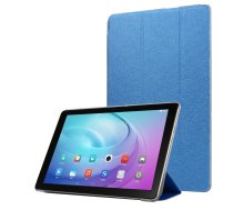 Samsung Galaxy Tab A7 10.4 (2020) (SM-T500/505) Silk Texture Tri-fold Stand Leather Cover Case, Navy Blue | Vāks Apvalks Pārvalks Grāmatiņa Planšetdatoram