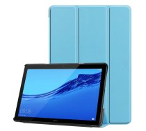 Huawei MediaPad T5 10.1" Tri-fold Stand Cover Case, Baby Blue | Vāks Apvalks Pārvalks Grāmatiņa Planšetdatoram
