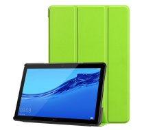 Huawei MediaPad T5 10.1" Tri-fold Stand Cover Case, Green | Vāks Apvalks Pārvalks Grāmatiņa Planšetdatoram
