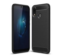 Huawei P20 lite 2018 (ANE-LX1, ANE-LX2J) Carbon TPU Flexible Cover Case, Black | Telefona Vāciņš Maciņš Apvalks