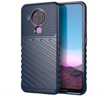 Nokia 5.4 Thunder Series Twill Texture TPU Mobile Phone Cover Case, Blue | Vāks Maciņš Maks Apvalks Bamperis