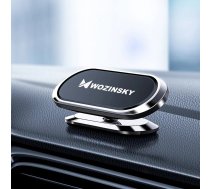 Wozinsky Flat Vehicle Mount Magnetic Phone Holder Bracket for Dashboard, Silver | Magnētisks Automašīnas Telefona Turētājs