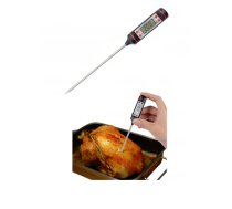 Elektronisks Virtuves Termometrs ar Zondi un LCD Displeju Gaļai, Pienam u.c., -50 līdz 300 °C, Melns | Digital LCD Food Thermometer