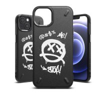 iPhone 13 6.1'' Ringke Onyx Design Durable TPU Case Cover, Black (Graffiti) | Telefona Vāciņš Maciņš Bampers Apvalks