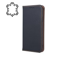 Samsung Galaxy S10+ Plus (G975F) Genuine Leather Cover Case, Black | Telefona Vāciņš Maciņš Apvalks Grāmatiņa