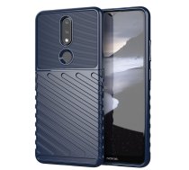 Nokia 2.4 Thunder Series Twill Texture TPU Mobile Phone Cover Case, Blue | Telefona Macņš Vāciņš Apvalks Maks Bampers