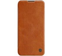 Huawei P40 lite / Nova 6 SE / Nova 7i Nillkin Qin Leather Book Case Cover, Brown | Telefona Maciņš Vāciņš Apvalks Grāmatiņa