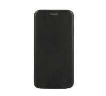Huawei P40 lite / Nova 6 SE / Nova 7i Flexi Vennus Book Slip Case Cover, Black | Telefona Maciņš Vāciņš Apvalks Grāmatiņa