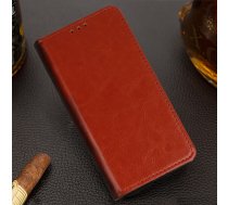 Samsung Galaxy Note 10 (SM-N970F) Book Genuine Leather Special Case Cover, Brown | Telefona Maciņš Vāciņš Apvalks Grāmatiņa