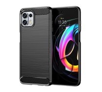 Motorola Edge 20 Lite Carbon Flexible Cover TPU Case, Black | Telefona Maciņš Vāciņš Apvalks Bampers