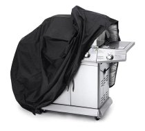 Ūdensizturīgs Pārklājs Pārsegs BBQ Grilam 145x61x117 cm, Melns | Waterproof BBQ Grill Tarpaulin L Cover