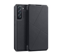 Samsung Galaxy S22+ Plus 5G (SM-S906) DUX DUCIS Skin X Holster Case Cover, Black | Telefona Vāciņš Maciņš Apvalks Grāmatiņa