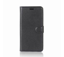 Huawei Mate 10 Pro 2017 (BLA-L09, L29) Litchi Texture Wallet Leather Mobile Phone Cover Case, Black | Vāks Maciņš Maks Grāmatiņa Apvalks