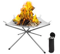 Saliekams Pārnēsājams Tūrisma Dārza Grils Mangāls ar Sietu | Folding Tourist Garden Home Rack outdoor Coal Grill