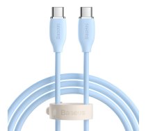 Baseus Jelly USB Type C to USB Type C Data Charging Cable 100W, 2m, Blue | Lādētājvads Datu Pārraides Kabelis