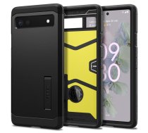 Google Pixel 6a Spigen Tough Armor Case Cover, Black | Telefona Vāciņš Maciņš Maks Apvalks Bampers