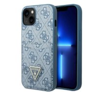 Apple iPhone 13 Mini 5,4" Guess Blue Hardcase 4G Triangle Logo Cardslot | Kvalitatīvs Telefona Maciņš Vāciņš Apvalks