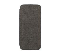 Samsung Galaxy S8+ Plus (G955F) Book Vennus Cotton Case Cover, Black | Telefona Maciņš Vāciņš Apvalks Grāmatiņa