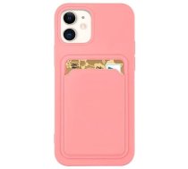 Samsung Galaxy S20+ Plus (SM-G985F/DS) Silicone Wallet Card Case, Pink | Silikona Vāciņš Maciņš Apvalks Bampers