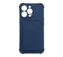 Apple iPhone XS Max 6.5" Silicone Wallet Card Case, Blue | Silikona Vāciņš Maciņš Apvalks Bampers