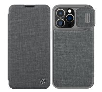 Apple iPhone 13 Pro 6.1'' Nillkin Qin Cloth Pro Book Cover Case, Gray | Telefona Vāciņš Maciņš Apvalks Grāmatiņa