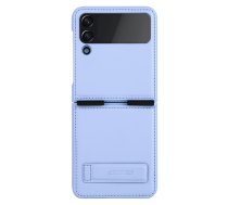 Samsung Galaxy Z Flip 4 (SM-F721) Nillkin Qin Vegan Leather Case Cover, Purple | Telefona Vāciņš Maciņš Apvalks Bampers