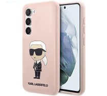 Samsung Galaxy S23 (SM-S911) Karl Lagerfeld Silicon Ikonik Cover Case, Pink | Telefona Vāciņš Maciņš Apvalks Bampers