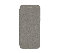 Samsung Galaxy A6+ 2018 (A605F) Book Vennus Cotton Case Cover, Grey | Telefona Maciņš Vāciņš Apvalks Grāmatiņa