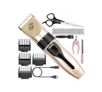 Elektriskā Mājdzīvnieku Spalvas Matu Griešanas Mašīna Aparāts Ierīce Skuveklis (Suns, Kaķis utt.), Komplekts | Electric Pet Hair Cutting Machine Clipper Razor