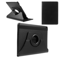Huawei MediaPad M3 Lite 10.1" Litchi Texture Rotary Stand Leather Case, Black | Vāks Apvalks Pārvalks Grāmatiņa Planšetdatoram