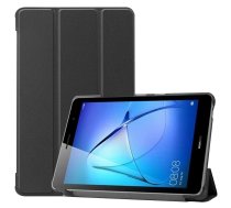 Huawei MatePad T8 8.0'' Trifold Stand PU Leather Hard Protective Cover Case, Black | Planšetes Vāciņš Maciņš Apvalks Grāmatiņa