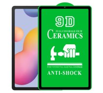 Samsung Galaxy Tab A8 10.5 (2021) (2022) (SM-X200/X205) Hard Ceramic Tempered Glass Screen Protector, Black | Pilna Pārklājuma Ekrāna Aizsargstikls