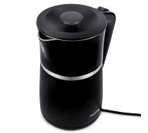 Huslog AK-1032 elektriskā tējkanna 1,7L, melna/sudraba - electric kettle, Huslog kettle, 1.7L kettle