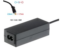 Akyga Notebook Laptop Power Supply for Asus AK-ND-49 230V 36W 12V 3A plug 4.8 x 1.7mm - lādētajs laptopam