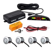 Auto Parkošanās Sensoru komplekts 12V, Sudraba| Car Parking Sensor Kit Silver