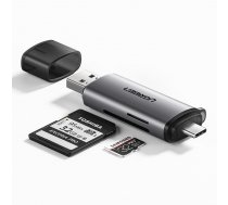 Ugreen USB + USB-C Adapters Karšu Lasītājs SD / SDHC / SDXC, microSD / microSDHC / microSDXC | Adapter Card Reader