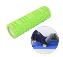 Masāžās Jogas Fitnesa Pilates Putu Rullis - 30x10cm, Zaļš | Foam Yoga Massage Roller