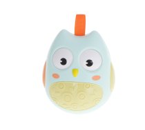 Bērnu Attīstošā Neapgāžamā Taktīlā Maņu Rotaļlieta Grabulis "Pūce", Gaiši zils | Kid's Tumbler Toy Rattle "Owl"