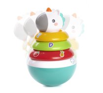 Bērnu Attīstoša Neapgāžamā Rotaļlieta Tornis Piramīda Grabulis "Vienradzis" | Kid's Stacking Tower Pyramid Tumbler Toy Rattle "Unicorn"