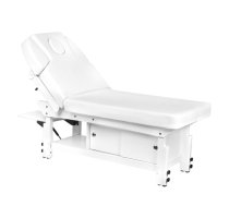 Kosmētiskā gulta, masāžas kušete AZZURRO 376A, baltā | Cosmetic bed, massage couch, white