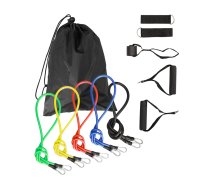 Elastīgās Vingrošanas Gumijas Pretestības Lentes Fitnesam Krosfitam 5 gab., Komplekts | Set of Elastic Fitness Rubber Bands