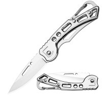 Saliekamais Nazis + Karabīne Sudraba Krāsā | Folding Knife Carabiner Silver